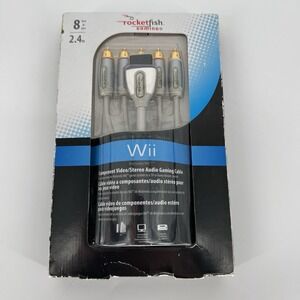 NEW Rocketfish Gaming 8ft Component‎ Video/Stereo Audio Cable - Nintendo Wii